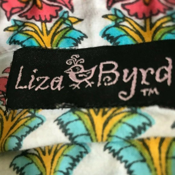 Liza Byrd Floral Top No size tag See my measurements EUC Pit to Pit 16… - Picture 12 of 12